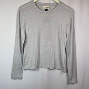 Universal Thread Women's Gray Long Sleeve Crew Neck Tee Shirt Size L NWT Basic